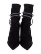 René Caovilla Suede Crystal Embellishments Sock Boots