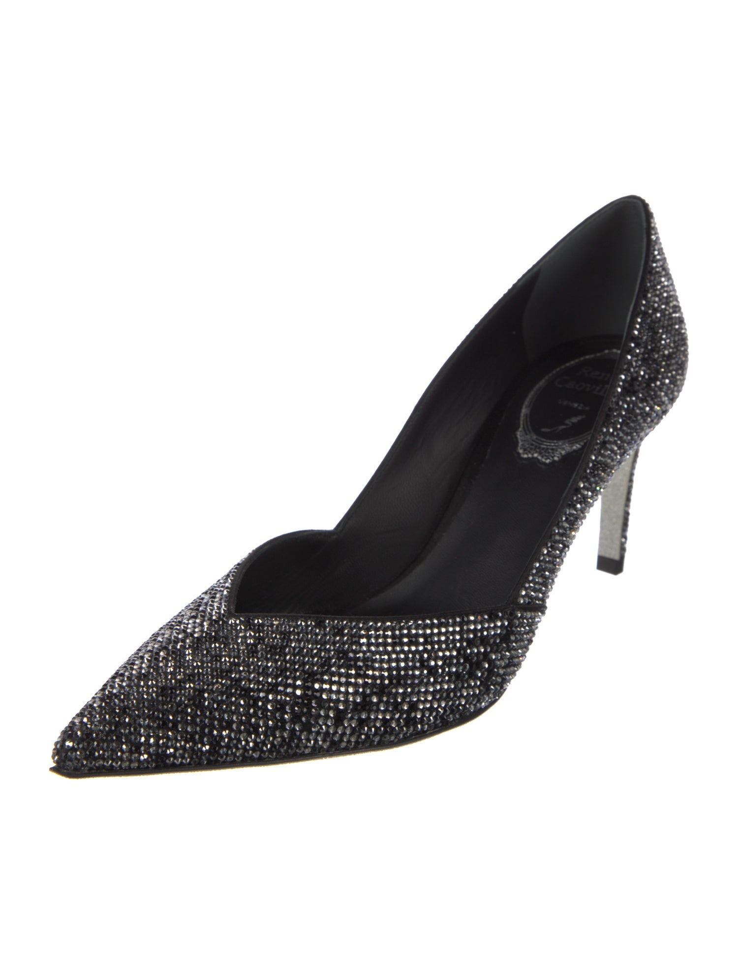 René Caovilla Crystal Crystal Embellishments D'Orsay Pumps w/ Tags