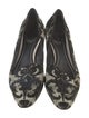 René Caovilla Velvet Printed Pumps