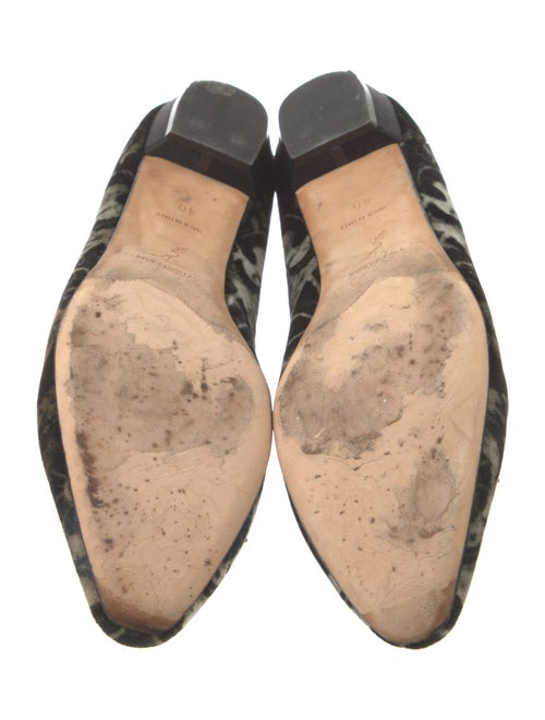 René Caovilla Velvet Printed Pumps