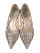 René Caovilla Crystal Printed D'Orsay Flats