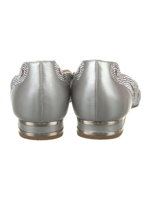 René Caovilla Crystal Printed D'Orsay Flats