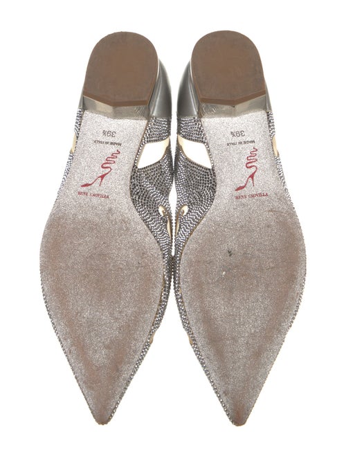 René Caovilla Crystal Printed D'Orsay Flats