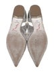 René Caovilla Crystal Printed D'Orsay Flats