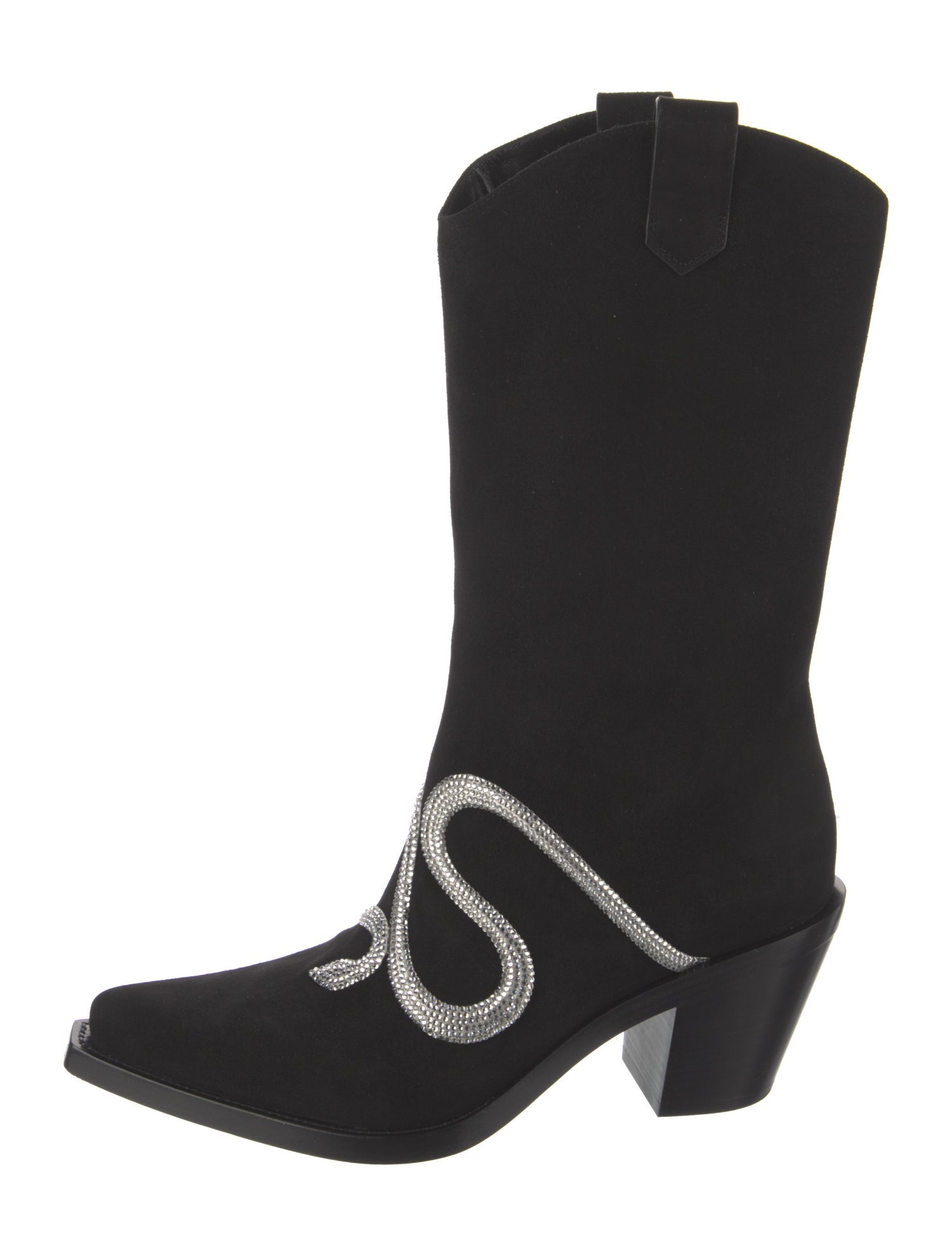 René Caovilla Suede Western Boots