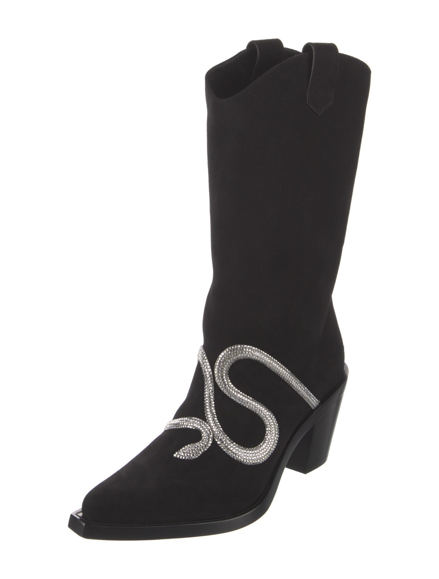 René Caovilla Suede Western Boots