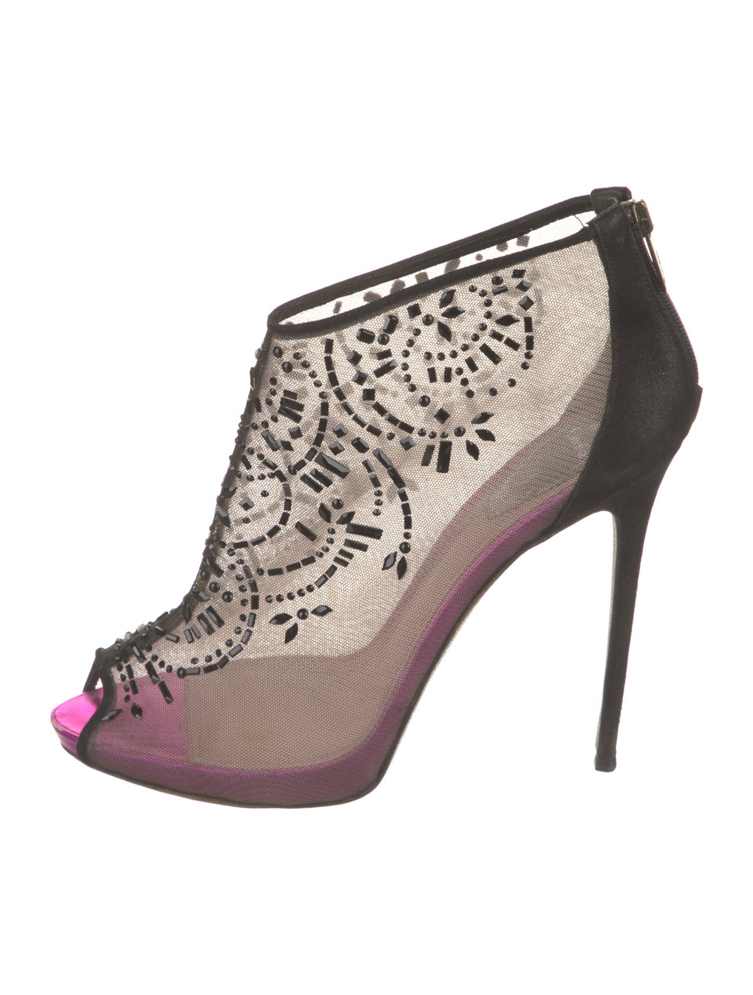 René Caovilla Mesh Sandals