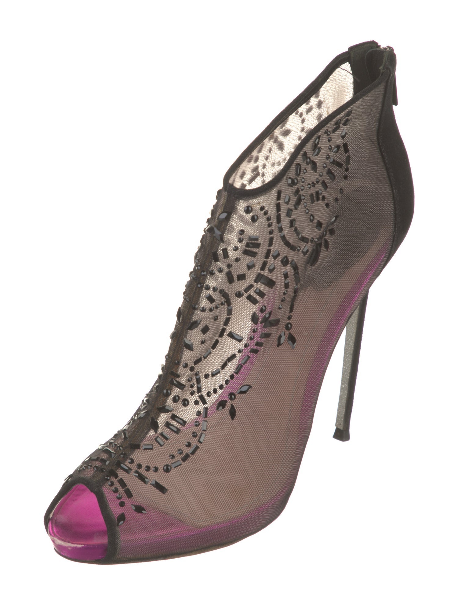 René Caovilla Mesh Sandals