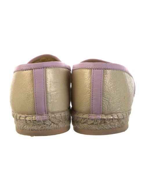 René Caovilla Leather Crystal Embellishments Espadrilles