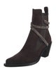 René Caovilla Suede Crystal Embellishments Sock Boots