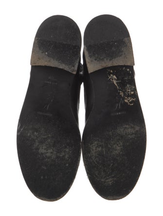 René Caovilla Leather Crystal Embellishments Combat Boots