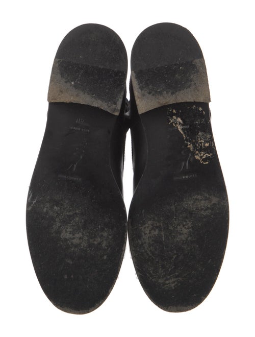 René Caovilla Leather Crystal Embellishments Combat Boots