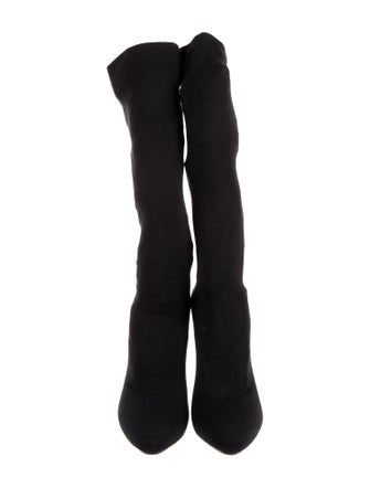 René Caovilla Crystal Embellishments Sock Boots