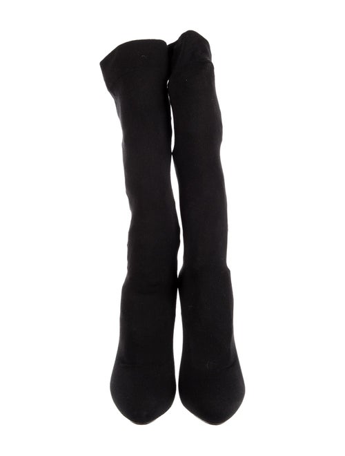 René Caovilla Crystal Embellishments Sock Boots