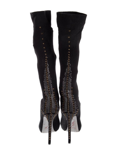 René Caovilla Crystal Embellishments Sock Boots