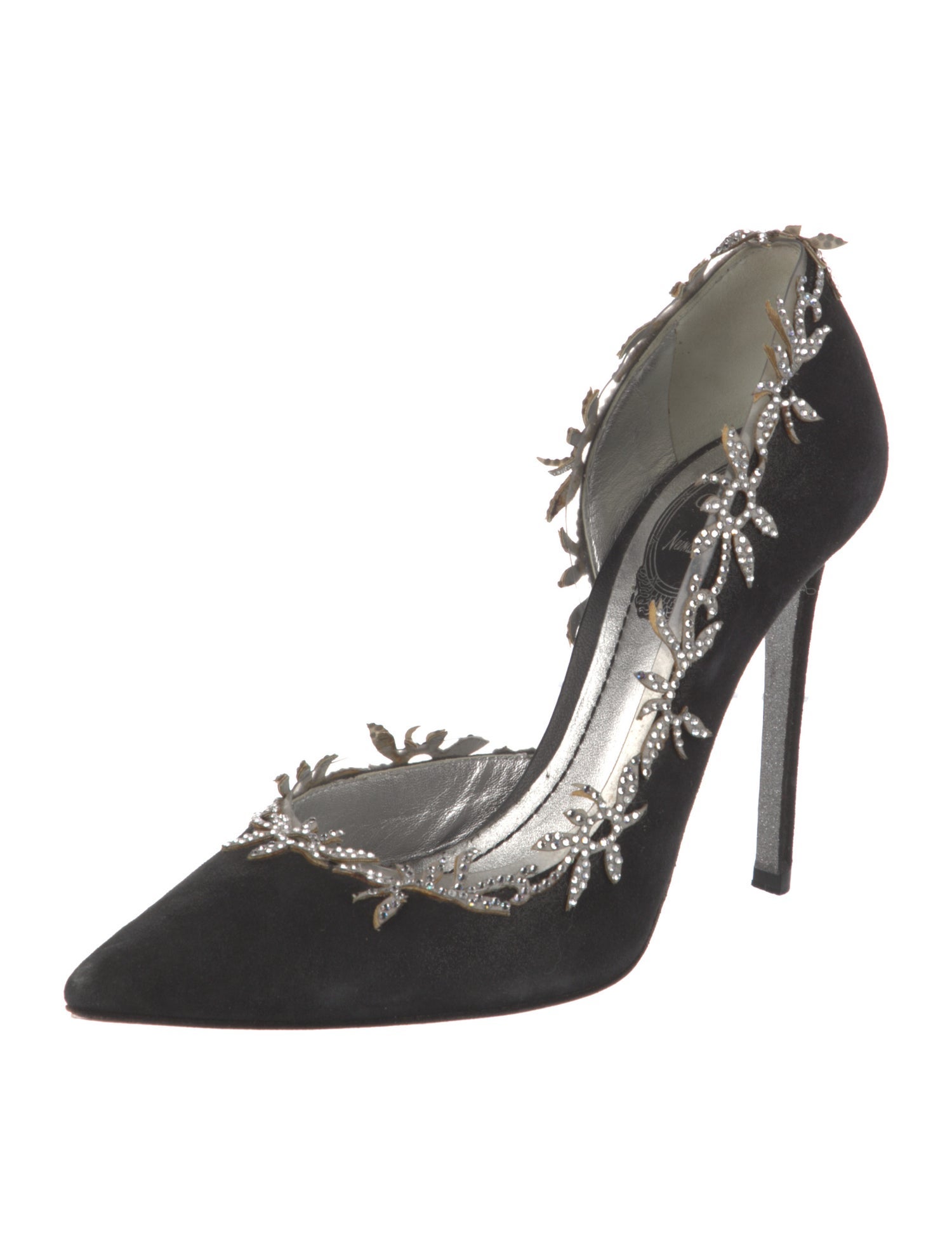 René Caovilla Suede Pumps