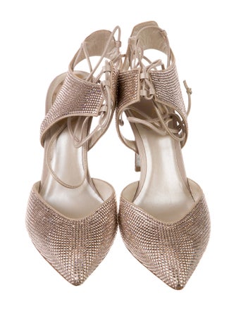 René Caovilla Crystal D'Orsay Pumps
