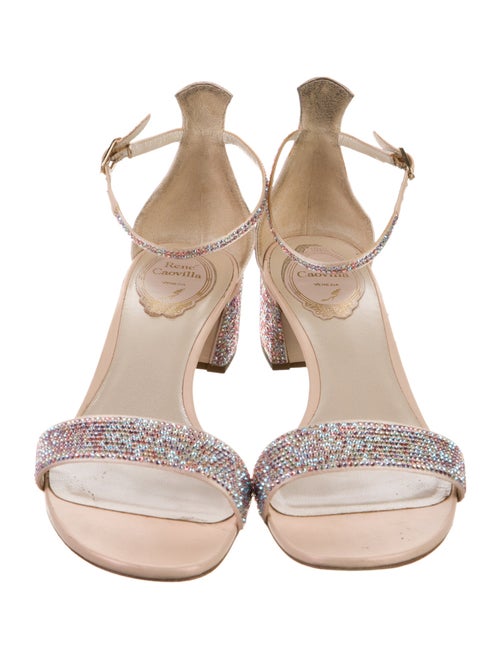 René Caovilla Crystal Crystal Embellishments Sandals