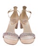 René Caovilla Crystal Crystal Embellishments Sandals