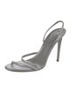 René Caovilla Crystal Crystal Embellishments Slingback Sandals