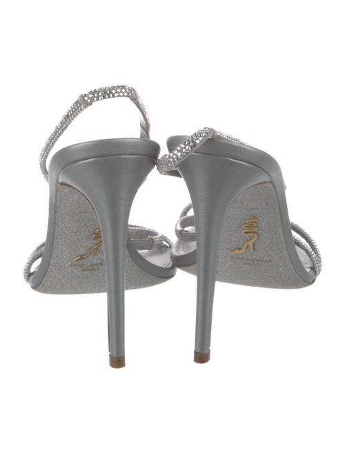 René Caovilla Crystal Crystal Embellishments Slingback Sandals