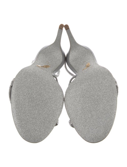 René Caovilla Crystal Crystal Embellishments Slingback Sandals