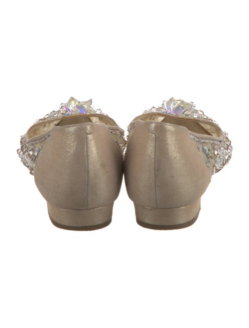 René Caovilla Mesh Glitter Accents Flats