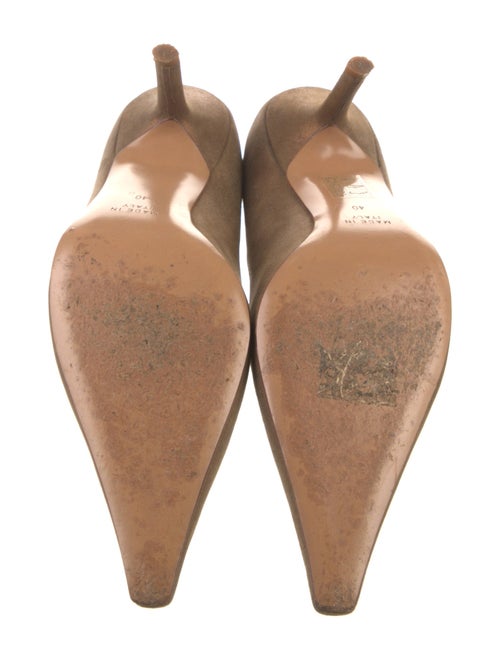 René Caovilla Satin Crystal Embellishments Pumps