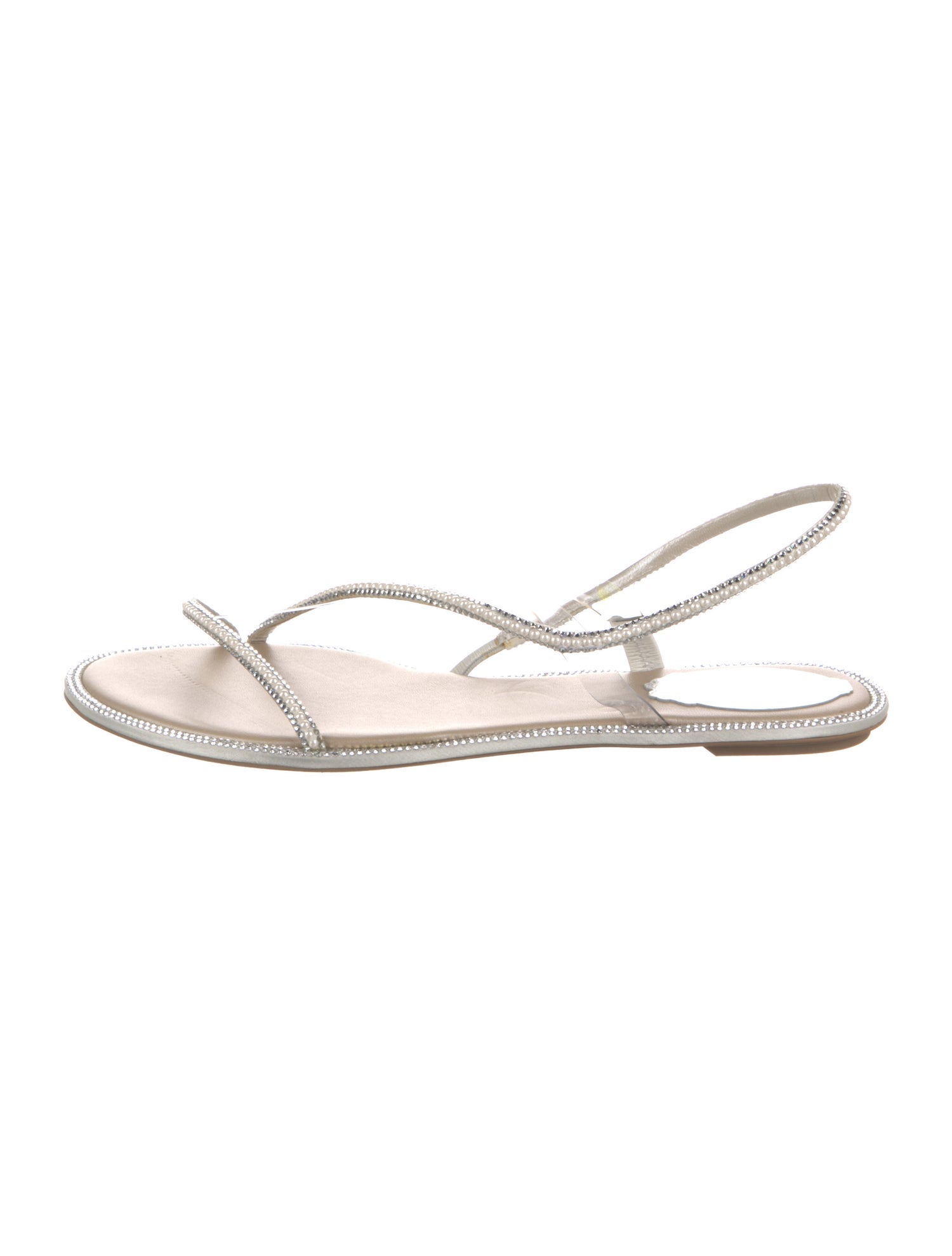 René Caovilla Crystal Slingback Sandals