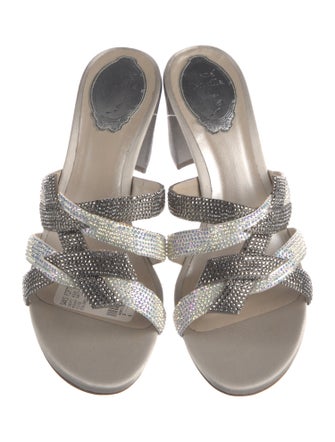 René Caovilla Crystal Slides