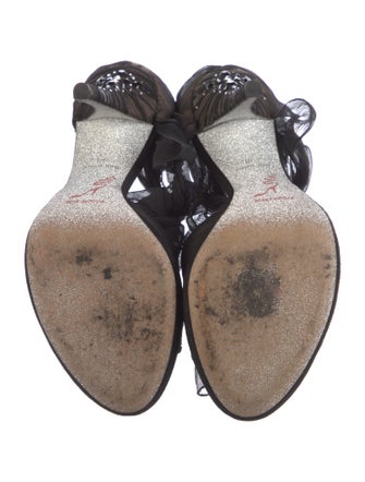 René Caovilla Crystal Embellishments Sandals