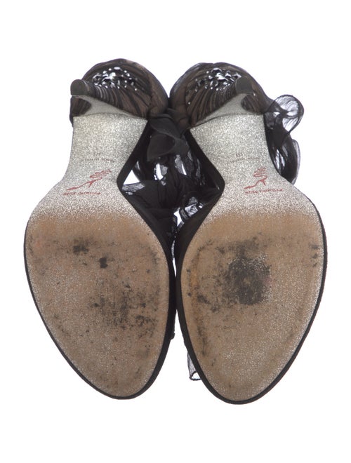 René Caovilla Crystal Embellishments Sandals