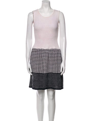 René Caovilla Dresses Houndstooth Print Mini Dress XS