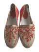 René Caovilla Suede Lace Pattern Espadrilles