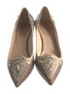 René Caovilla Satin Crystal Embellishments Pumps