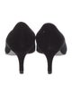 René Caovilla Velvet Crystal Embellishments Pumps