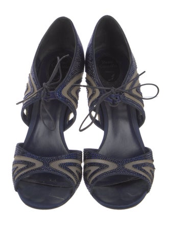 René Caovilla Mesh Sandals