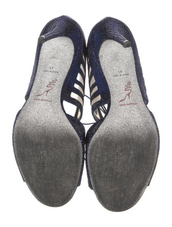 René Caovilla Mesh Sandals