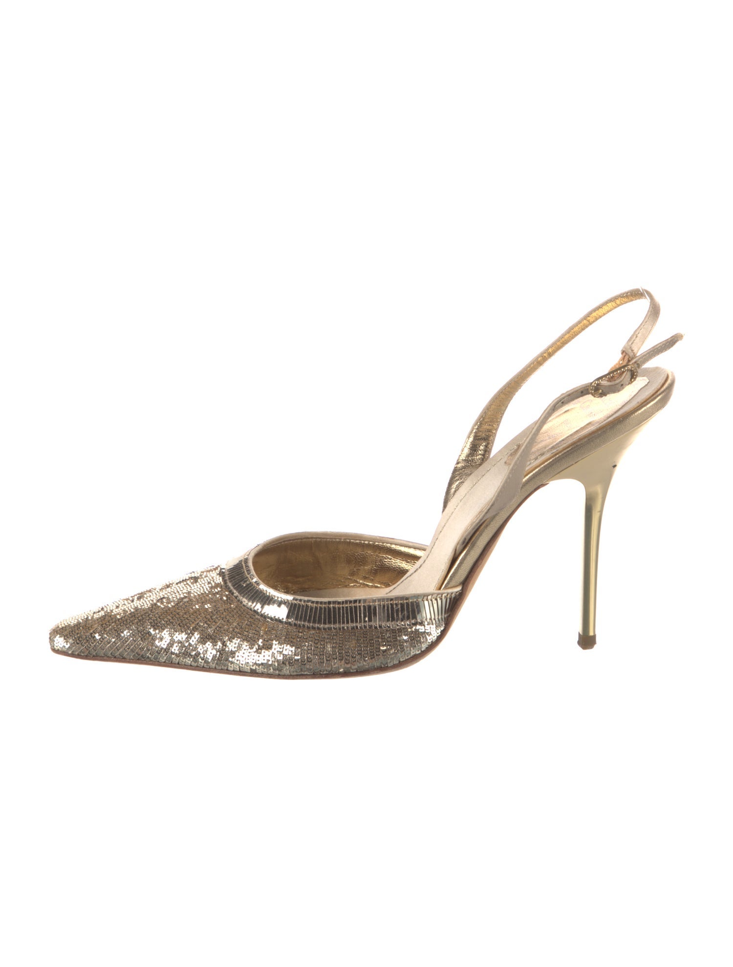 René Caovilla Sequins Sequin Embellishments Slingback Pumps