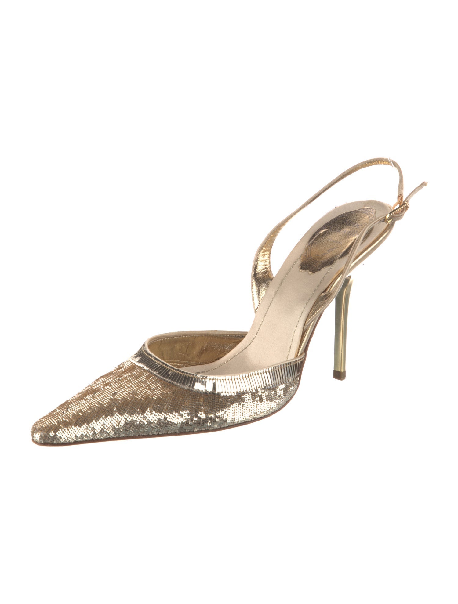 René Caovilla Sequins Sequin Embellishments Slingback Pumps