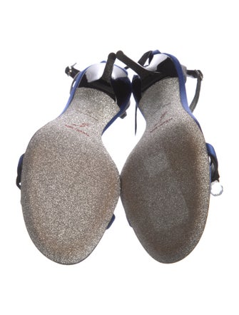 René Caovilla Satin Beaded Accents Sandals