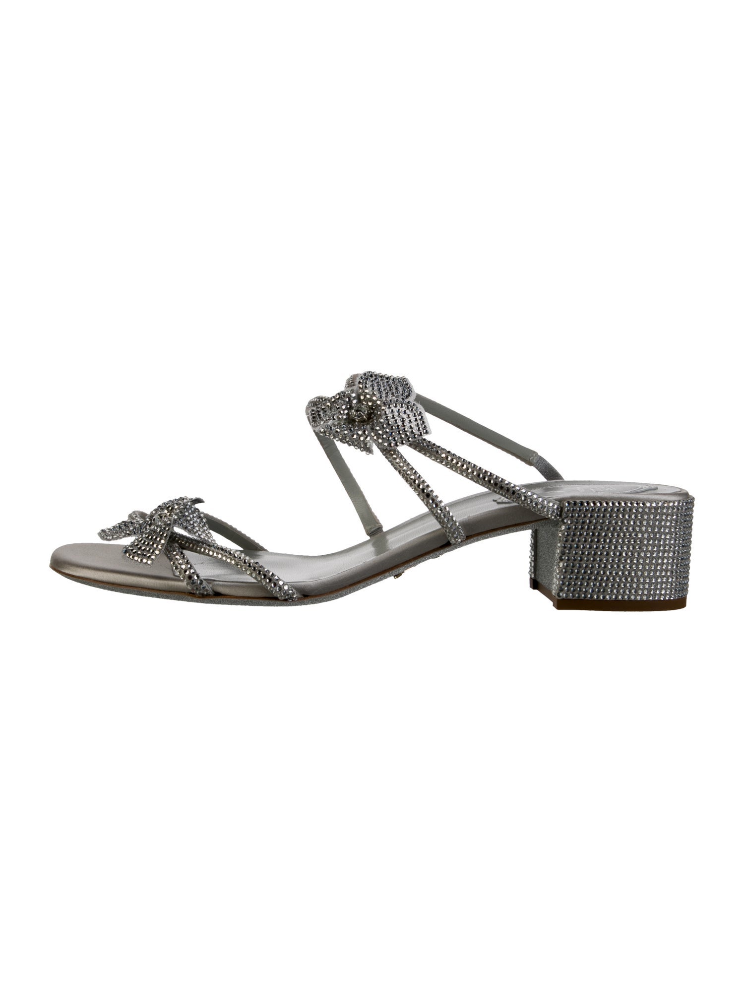 René Caovilla Crystal Crystal Embellishments Sandals