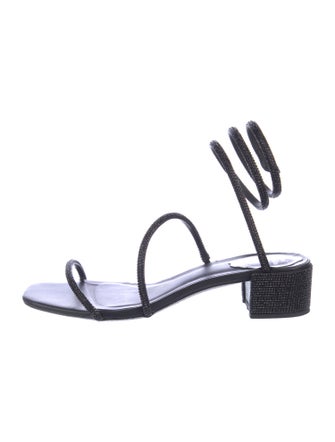 René Caovilla Crystal Crystal Embellishments Gladiator Sandals