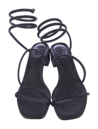 René Caovilla Crystal Crystal Embellishments Gladiator Sandals