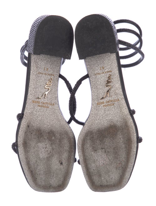 René Caovilla Crystal Crystal Embellishments Gladiator Sandals