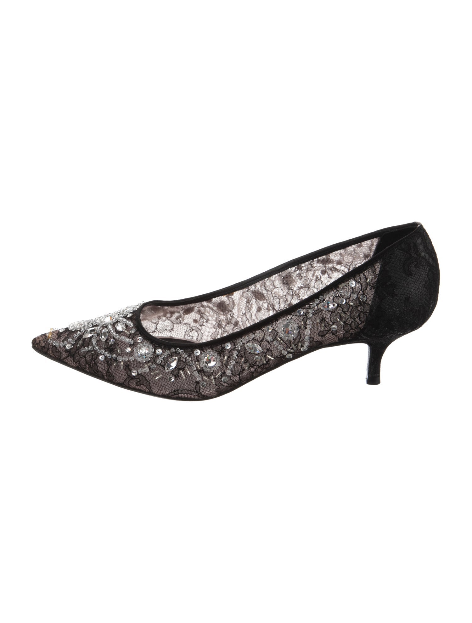René Caovilla Lace Lace Pattern Pumps w/ Tags