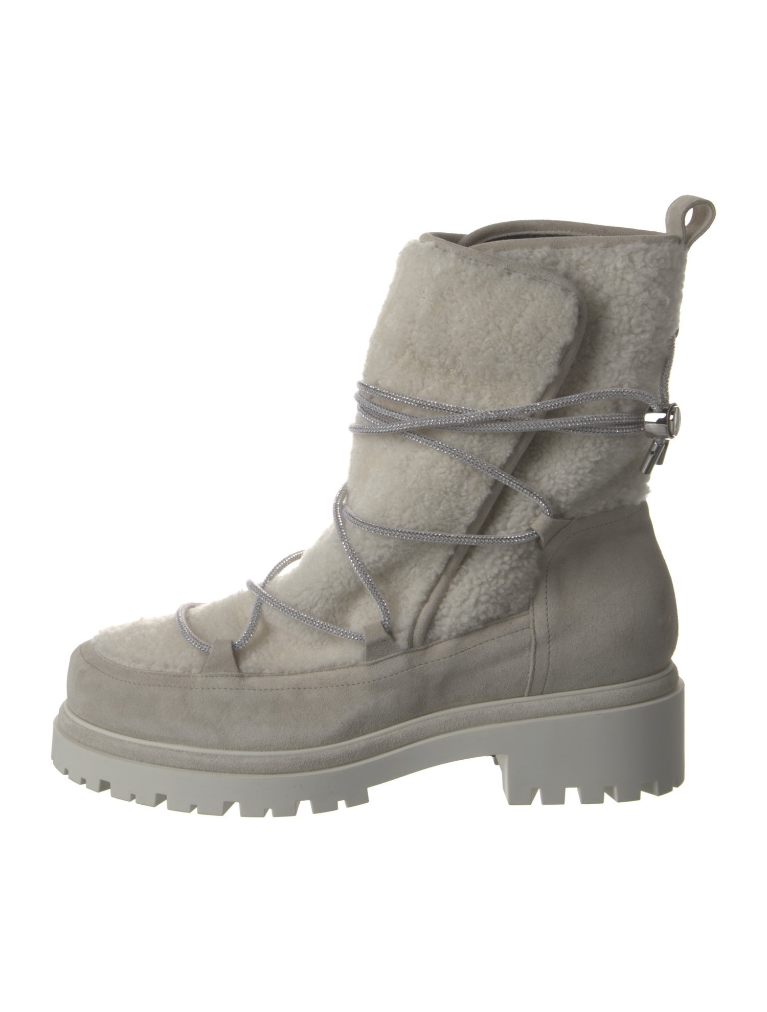 René Caovilla Suede Lace-Up Boots w/ Tags