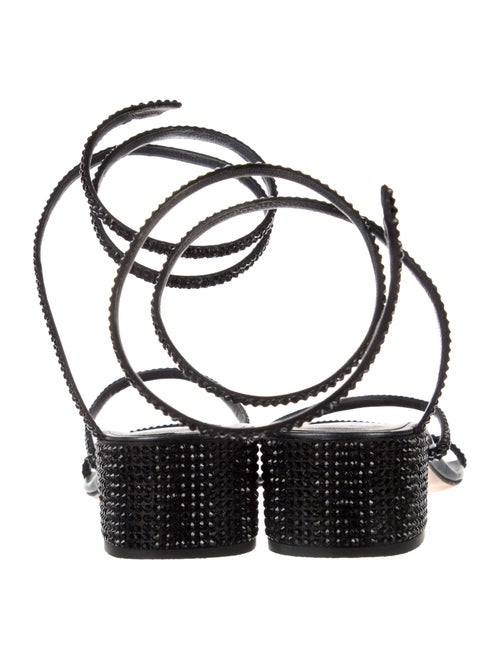 René Caovilla Crystal Embellishments Slingback Sandals