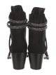 René Caovilla Suede Crystal Embellishments Sock Boots