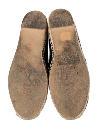 René Caovilla Leather Printed Espadrilles